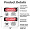 Signmission Pesticide Storage Area Personnel Only Danger Sign, Plastic, 18in W x 24in L, 2PK OS-2PACK-DS-P-1824-VS-2036 - alternate 8
